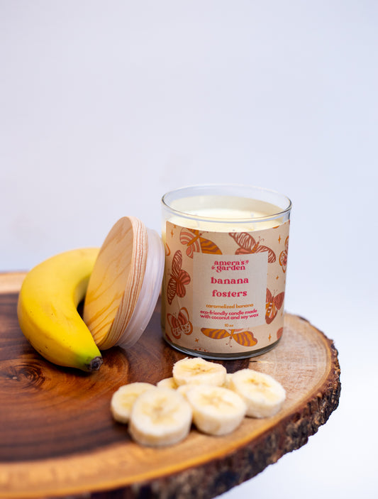 Bananas Foster Soy Candle – Caramelized Banana & Vanilla Sugar Indulgence