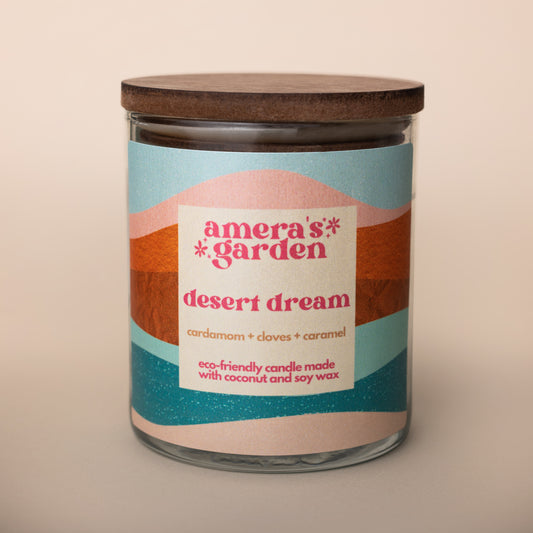 Desert Dream Soy Candle – Cardamom, Caramel & Desert Spice