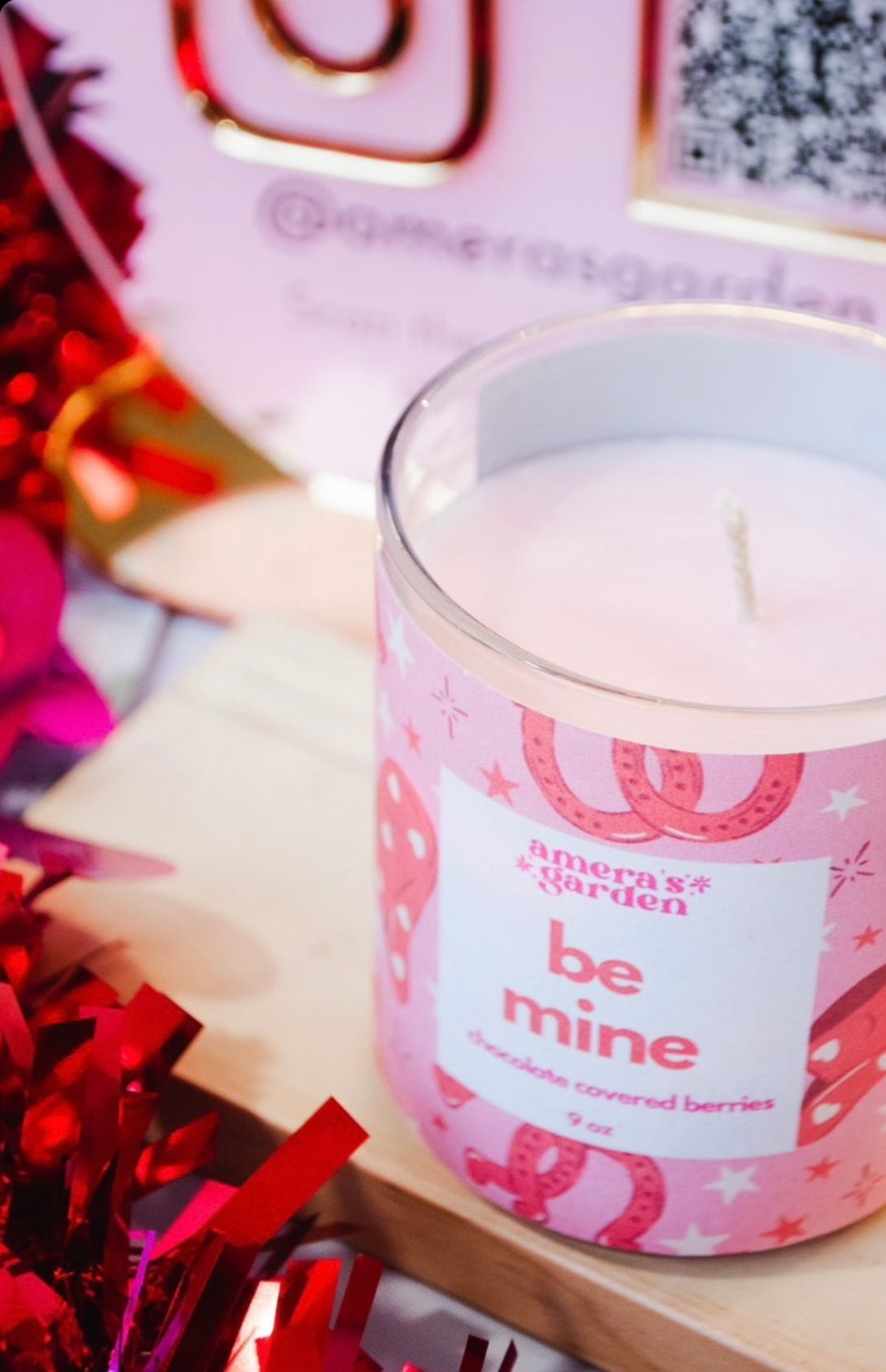 be mine chocolate covered berries candle by amera's garden 