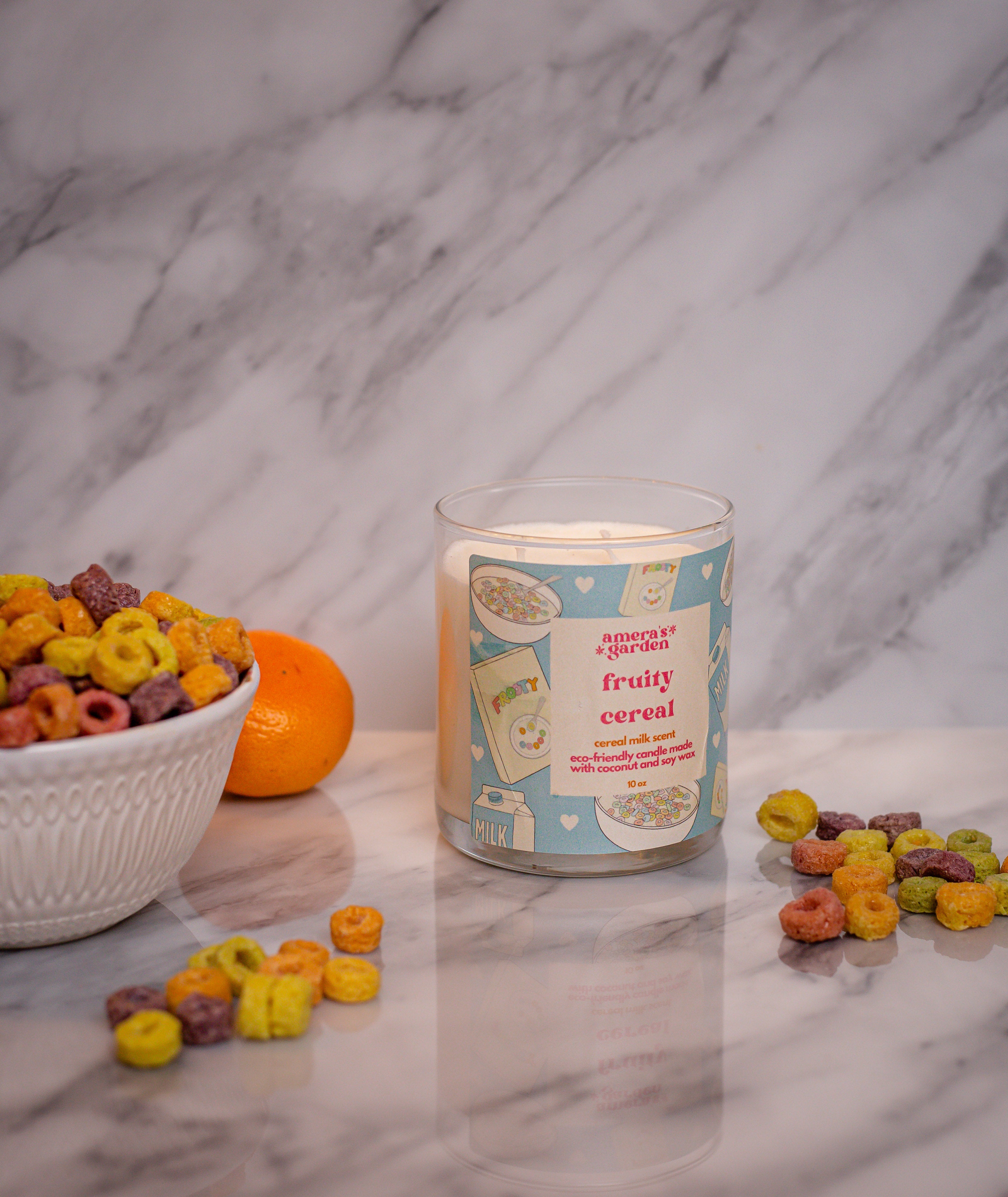 fruit loops cereal scented candle 