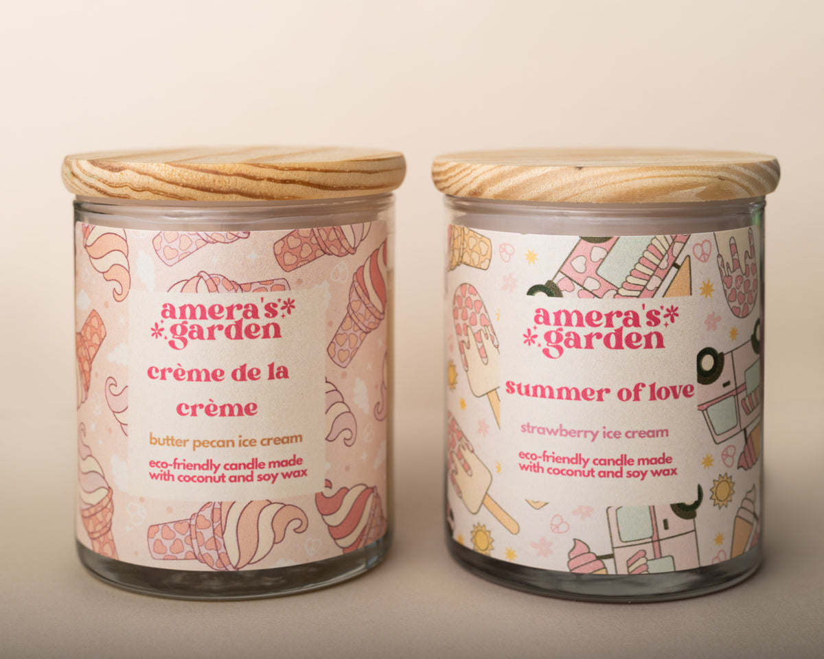 ice cream candle duo 